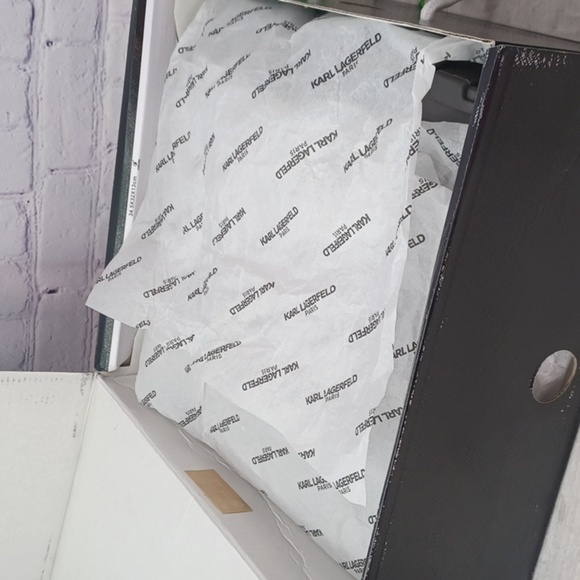 Karl Lagerfeld Paris Rylie Crystal Lug Sole Biker Boots~ NIB - Picture 8 of 11